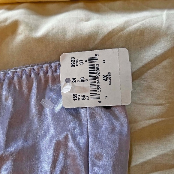 BRIEFS, NYLON LYCRA LILAC SIZE 4X, MADE IN CANADA, ADDITION ELLE, TAGS ON, NEW - Picture 2 of 4